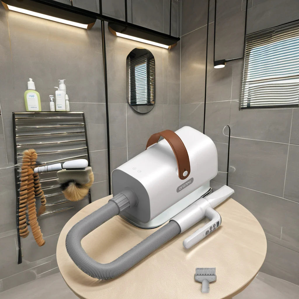 KTX-550355 Automatic Pet Grooming Kit with Intelligent Temperature Control and Suction Hair Cleaner