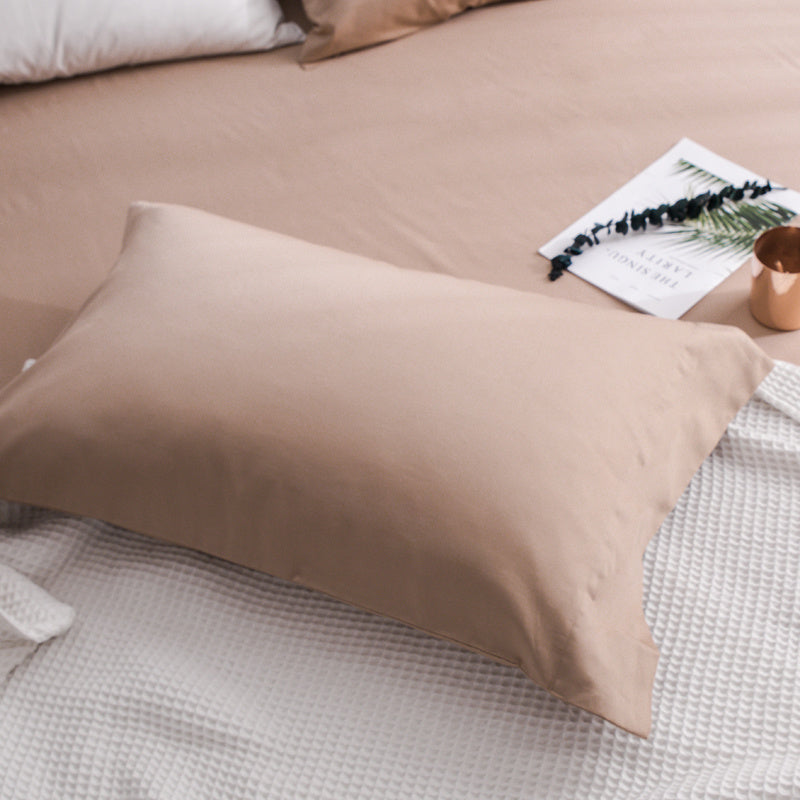 KTX-550419 Long-Staple Cotton Satin Pillowcase - Soft Single Pillowcase in Various Colors