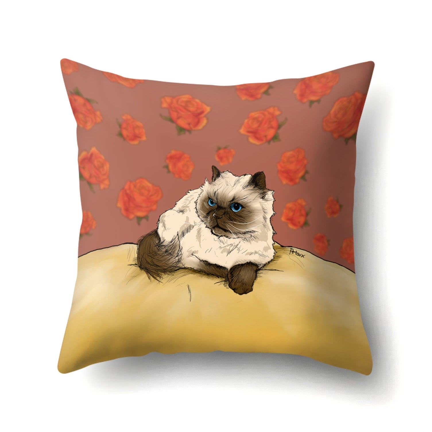 KTX-550931 Soft Polyester Velvet Pillowcase Cover - 45x45 cm