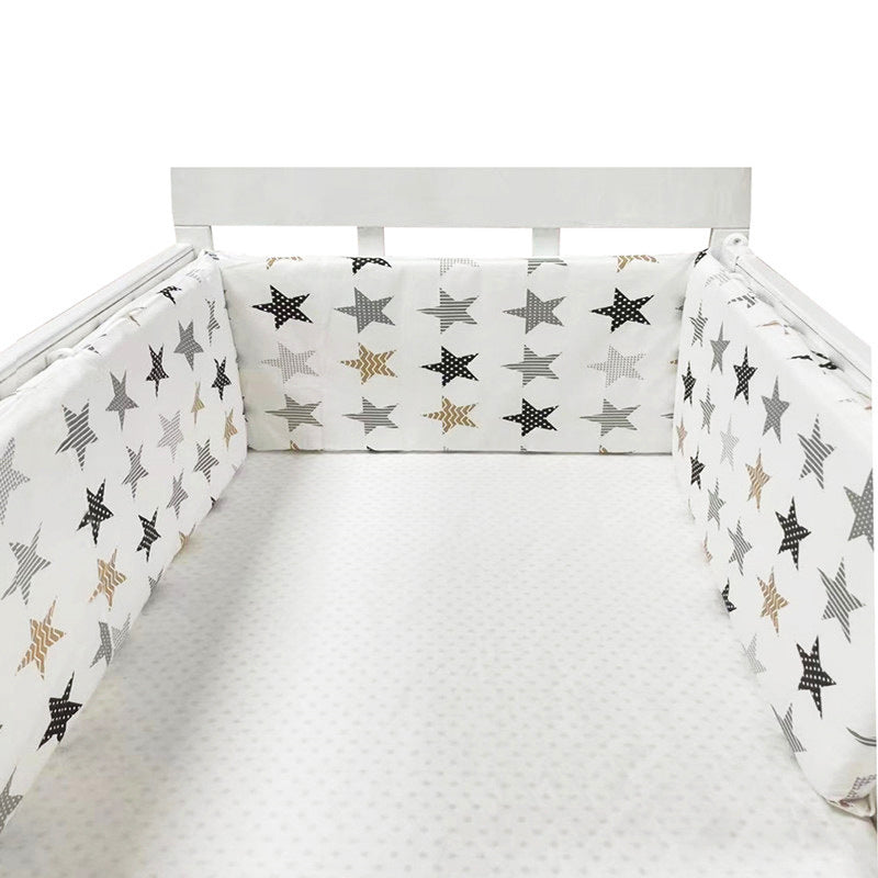 KTX-551059 Baby Four Seasons Pure Cotton Bed Fence, Anti-Fall Design, Safe and Comfortable 200x30 cm
