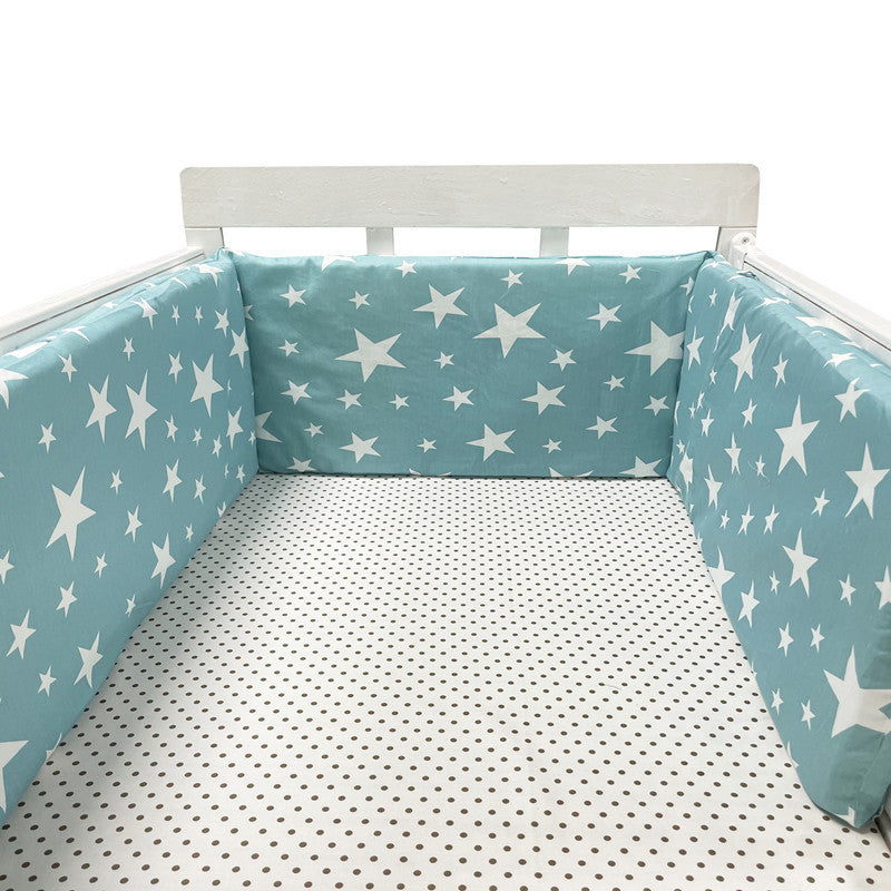 KTX-551059 Baby Four Seasons Pure Cotton Bed Fence, Anti-Fall Design, Safe and Comfortable 200x30 cm