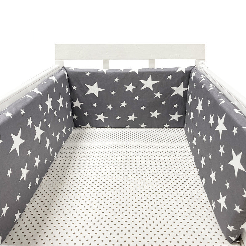 KTX-551059 Baby Four Seasons Pure Cotton Bed Fence, Anti-Fall Design, Safe and Comfortable 200x30 cm