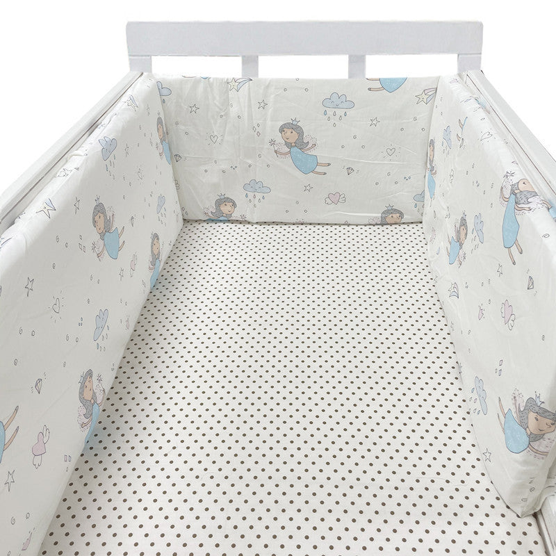 KTX-551059 Baby Four Seasons Pure Cotton Bed Fence, Anti-Fall Design, Safe and Comfortable 200x30 cm