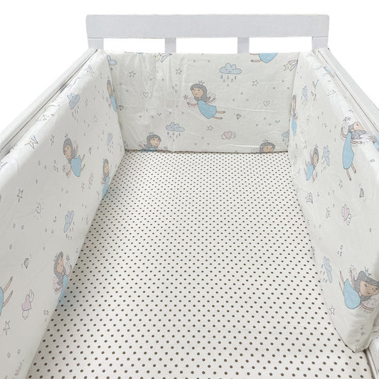 KTX-551059 Baby Four Seasons Pure Cotton Bed Fence, Anti-Fall Design, Safe and Comfortable 200x30 cm