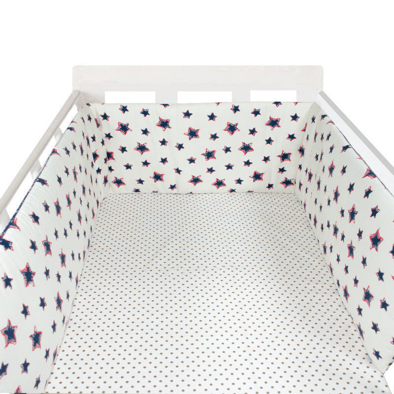 KTX-551059 Baby Four Seasons Pure Cotton Bed Fence, Anti-Fall Design, Safe and Comfortable 200x30 cm