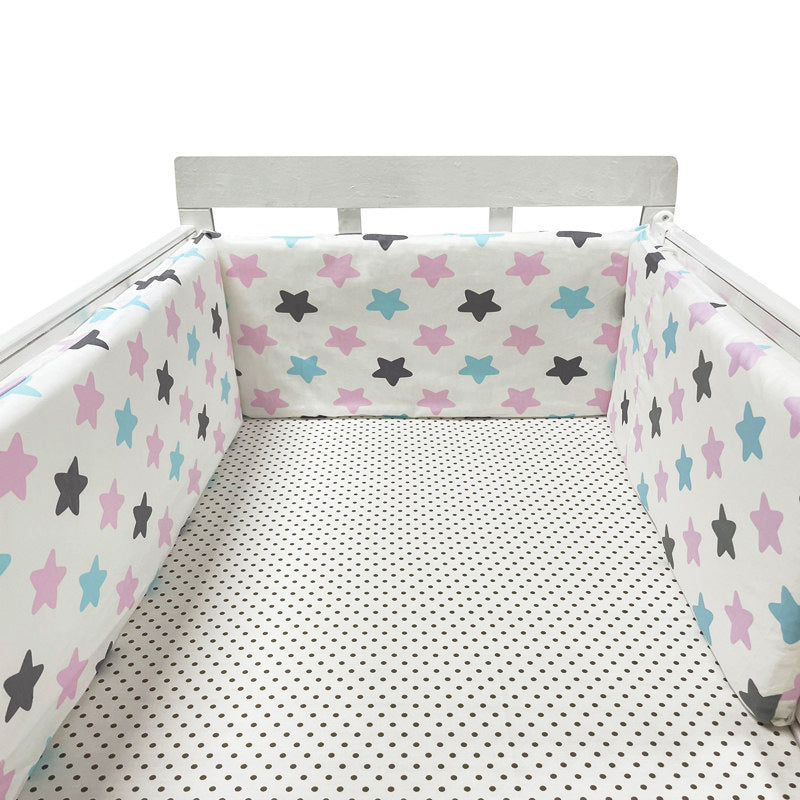 KTX-551059 Baby Four Seasons Pure Cotton Bed Fence, Anti-Fall Design, Safe and Comfortable 200x30 cm