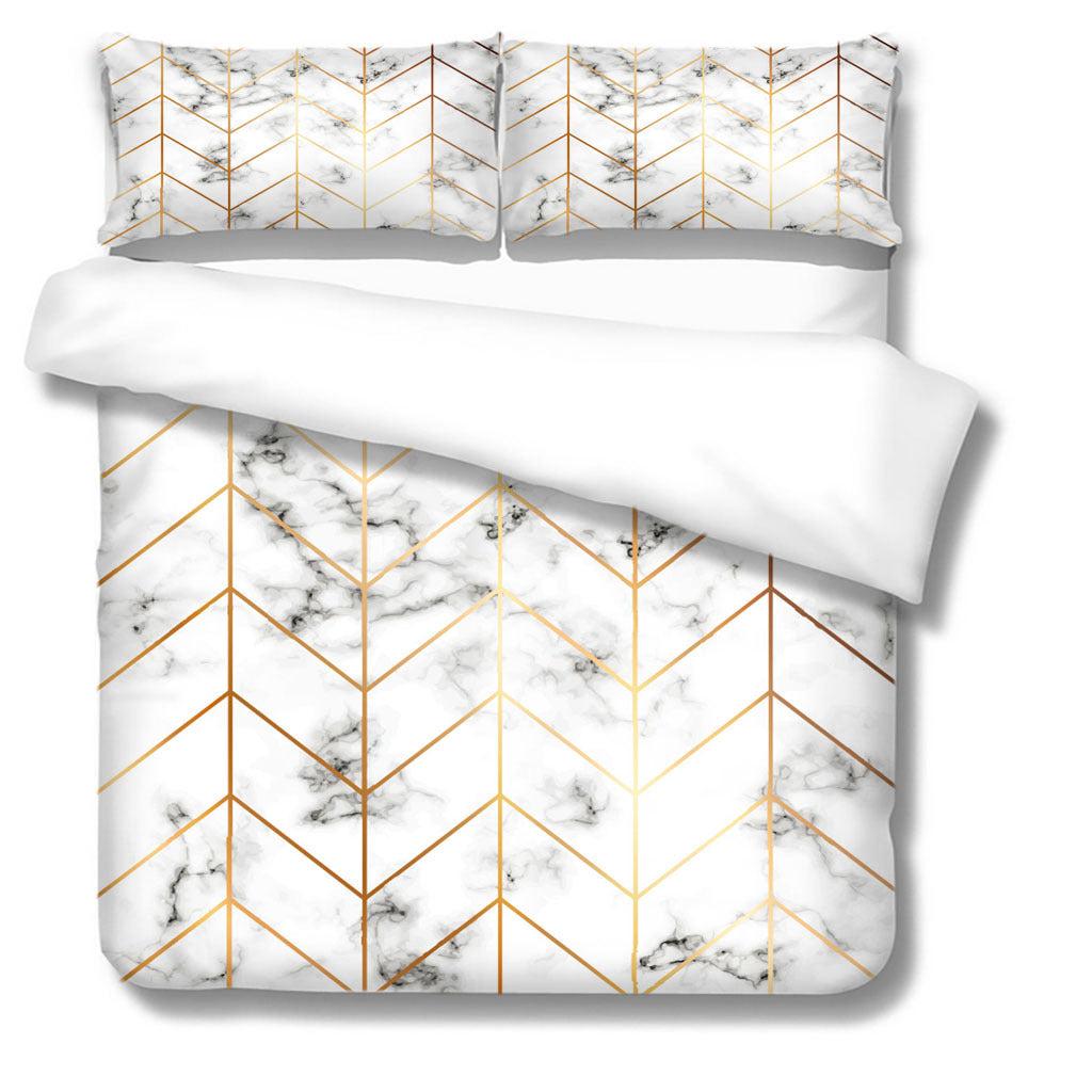 KTX-551251 3D Digital Print Bedding Set in Floral Design - Available in Multiple Sizes and Pieces