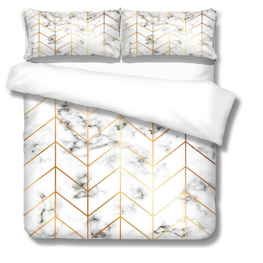 KTX-551251 3D Digital Print Bedding Set in Floral Design - Available in Multiple Sizes and Pieces