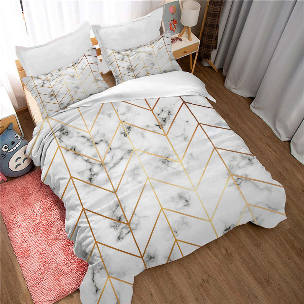 KTX-551251 3D Digital Print Bedding Set in Floral Design - Available in Multiple Sizes and Pieces