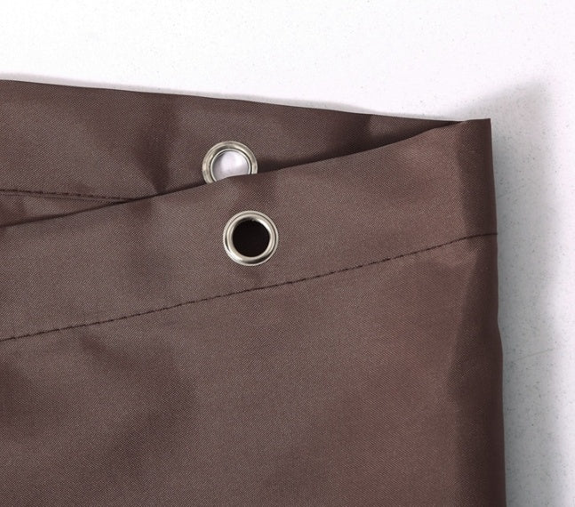 KTX-551955 Waterproof Brown Shower Partition Curtain - Various Sizes Available