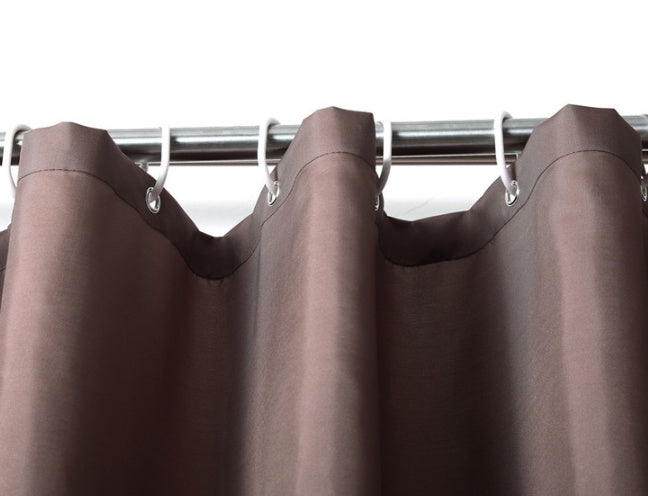 KTX-551955 Waterproof Brown Shower Partition Curtain - Various Sizes Available
