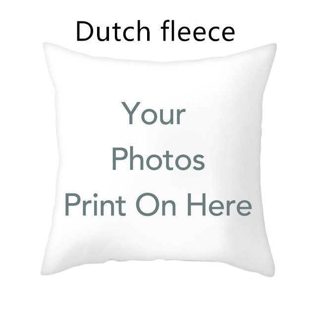 KTX-552083 Double-Sided Customizable Linen and Dutch Fleece Cushion Cover - 45CM x 45CM