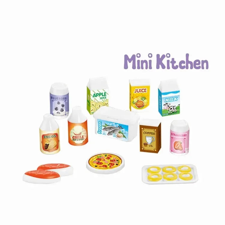 KTX-552083 Mini Kitchen Cooking Play Set for Kids – 48-Piece Pretend Play Toy Set