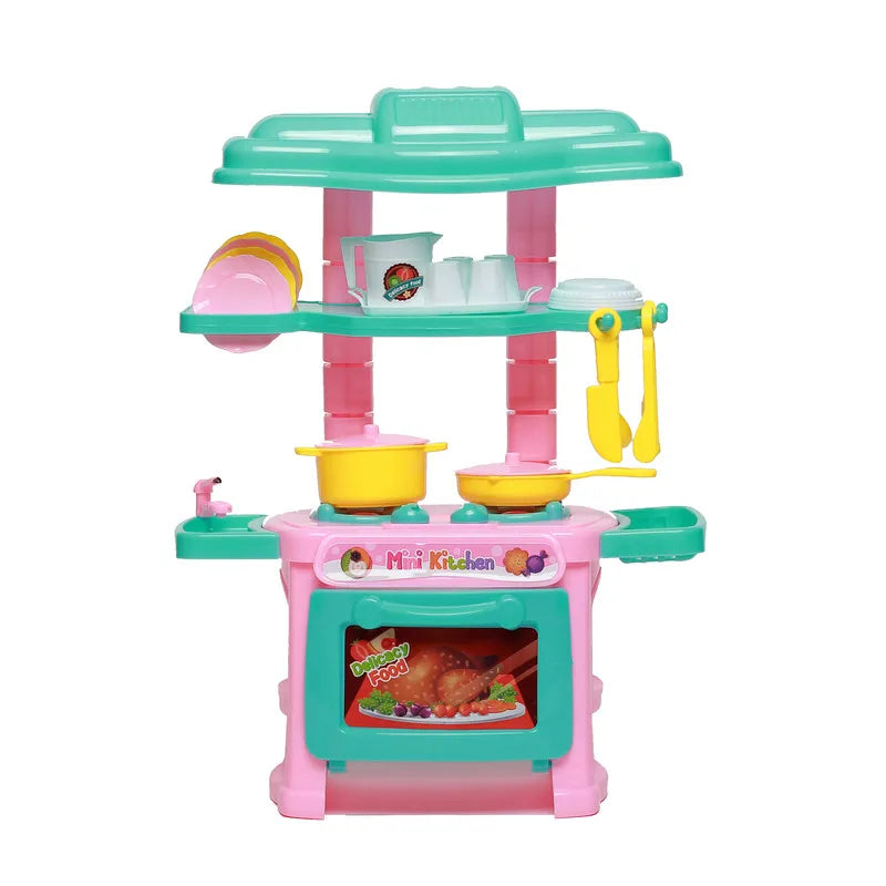 KTX-552083 Mini Kitchen Cooking Play Set for Kids – 48-Piece Pretend Play Toy Set