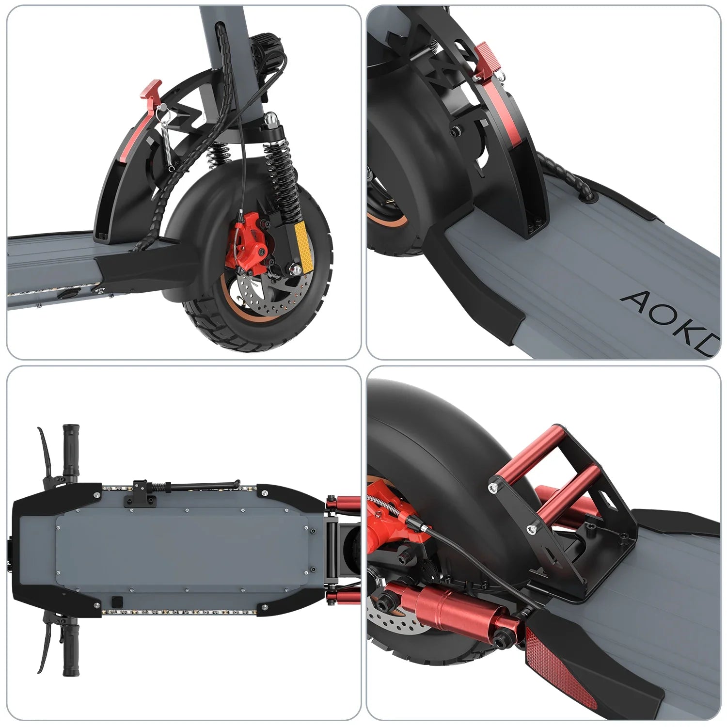 KTX-552275 Foldable 10-Inch Electric Scooter with 800W Motor, Max Speed 45 km/h, Dual Suspension, Lightweight & Waterproof for Youth and Adults
