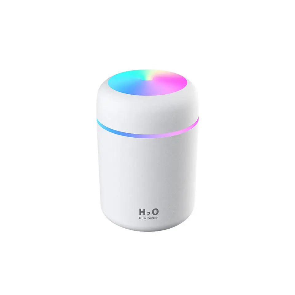 KTX-553747 Portable Mini USB Humidifier with LED Light and Essential Oil Diffuser, 300ml Aroma Spray for Home and Car