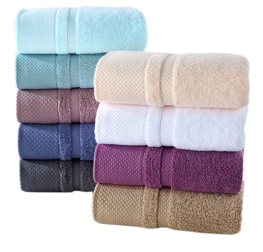 KTX-554131 Thick Cotton Wash Towel in Assorted Colors - 34x74cm, 120g