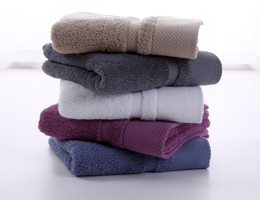 KTX-554131 Thick Cotton Wash Towel in Assorted Colors - 34x74cm, 120g