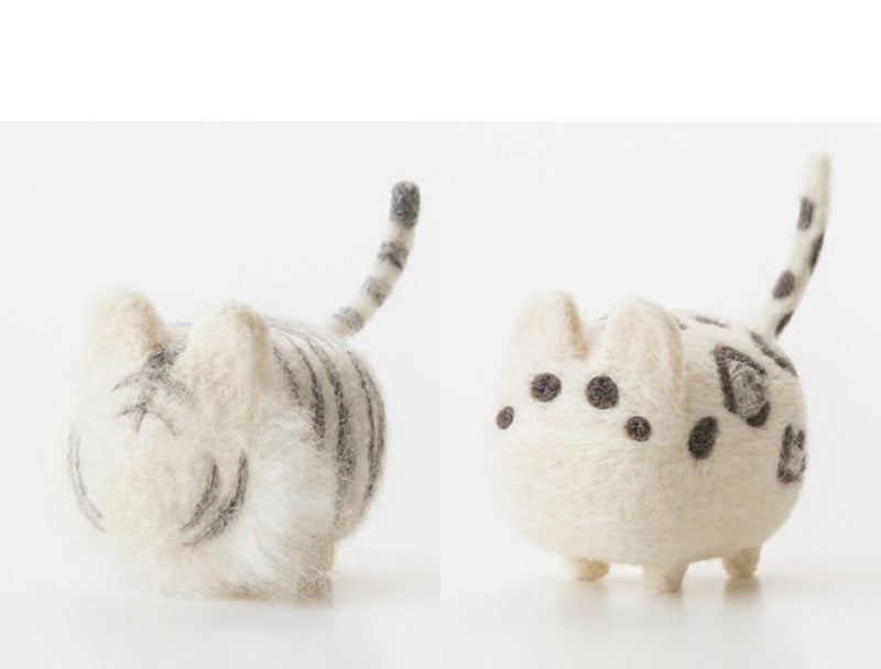 KTX-554387 DIY Cartoon Wool Felt Doll Kit with Accessories for Kids – Non-Finished Needle Felting Projects