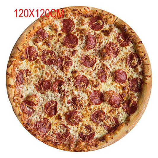 KTX-555539 Reversible Pizza Blanket Hooded Cloak for Autumn and Winter in Various Sizes