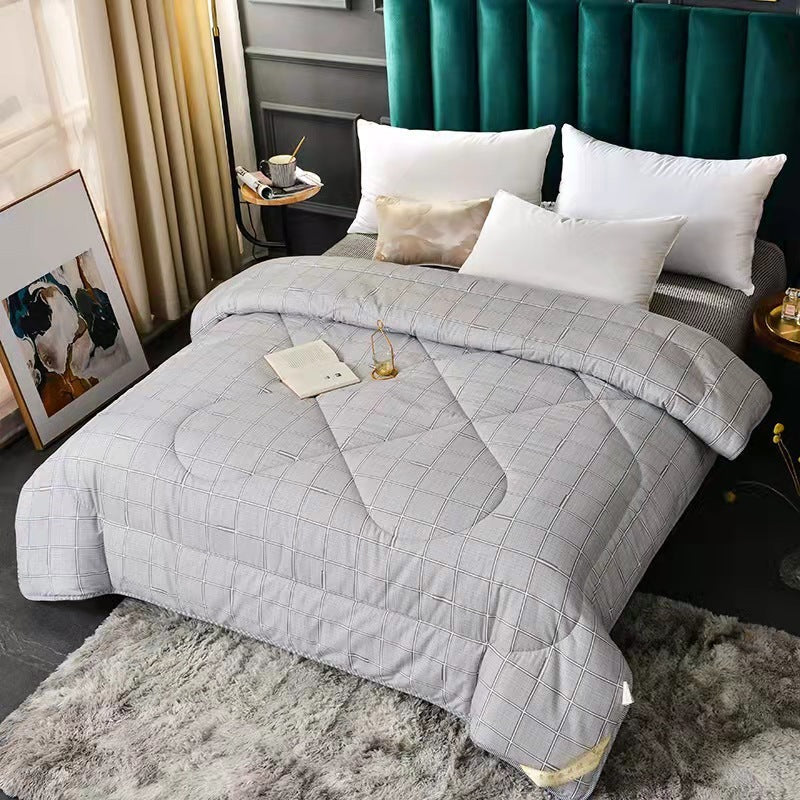 KTX-555539 Thickened Silk Floss Summer Blanket - Embossed & Printed Styles, Cotton Fabric, Various Sizes