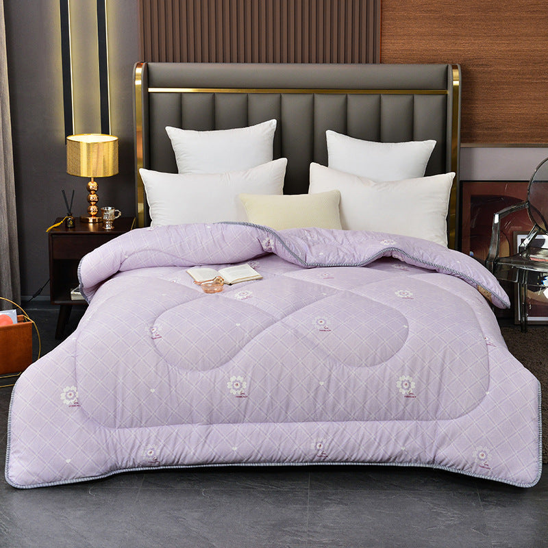 KTX-555539 Thickened Silk Floss Summer Blanket - Embossed & Printed Styles, Cotton Fabric, Various Sizes