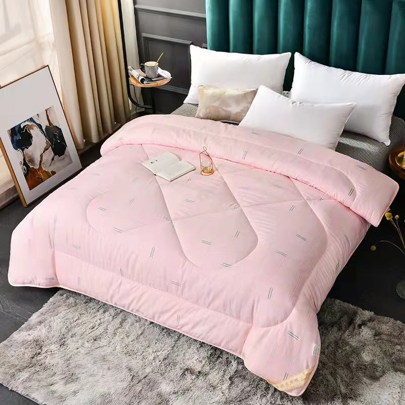 KTX-555539 Thickened Silk Floss Summer Blanket - Embossed & Printed Styles, Cotton Fabric, Various Sizes