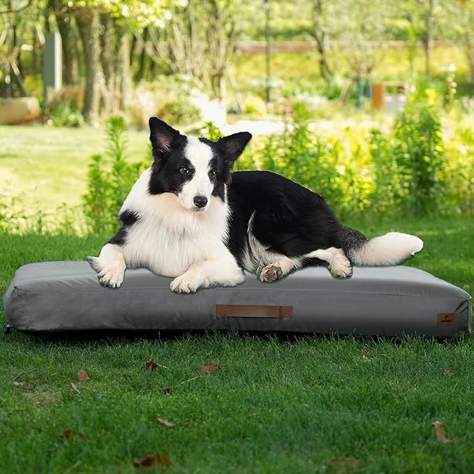 KTX-557139 Inflatable Waterproof Dog Bed with Non-slip Base and Easy Clean Oxford Fabric for Summer Travel