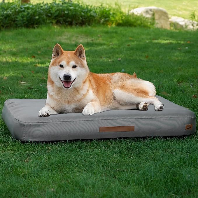 KTX-557139 Inflatable Waterproof Dog Bed with Non-slip Base and Easy Clean Oxford Fabric for Summer Travel