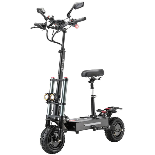 KTX-557203 250W Smart Digital Electric Scooter - YUME Y11+ with 11-Inch Wide Wheels, 96 km Range, & Full Suspension