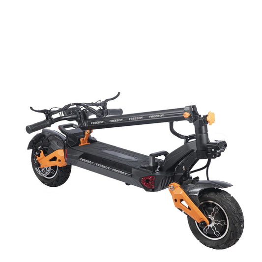 KTX-559507 Folding Electric Scooter for Adults with Dual Motors, 11-Inch Off-Road Tires, Dual Suspension, and Waterproof Features