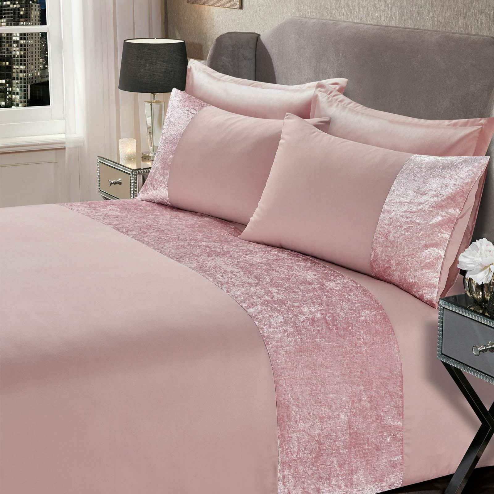 KTX-559635 Pressed Velvet Panel Duvet Cover Set in Modern Style - Multiple Sizes Available