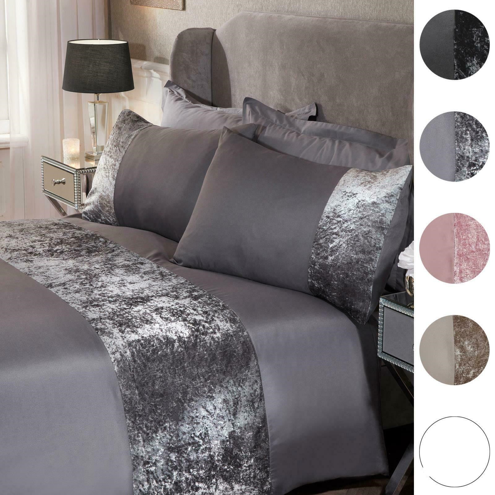 KTX-559635 Pressed Velvet Panel Duvet Cover Set in Modern Style - Multiple Sizes Available