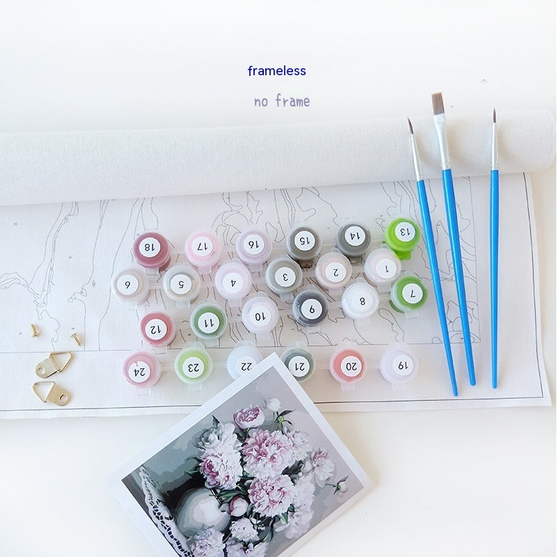 KTX-560083 Digital Oil Painting - Classic 24 Colors, Frameless Linen Art, Modern Simplicity, 40x50 cm