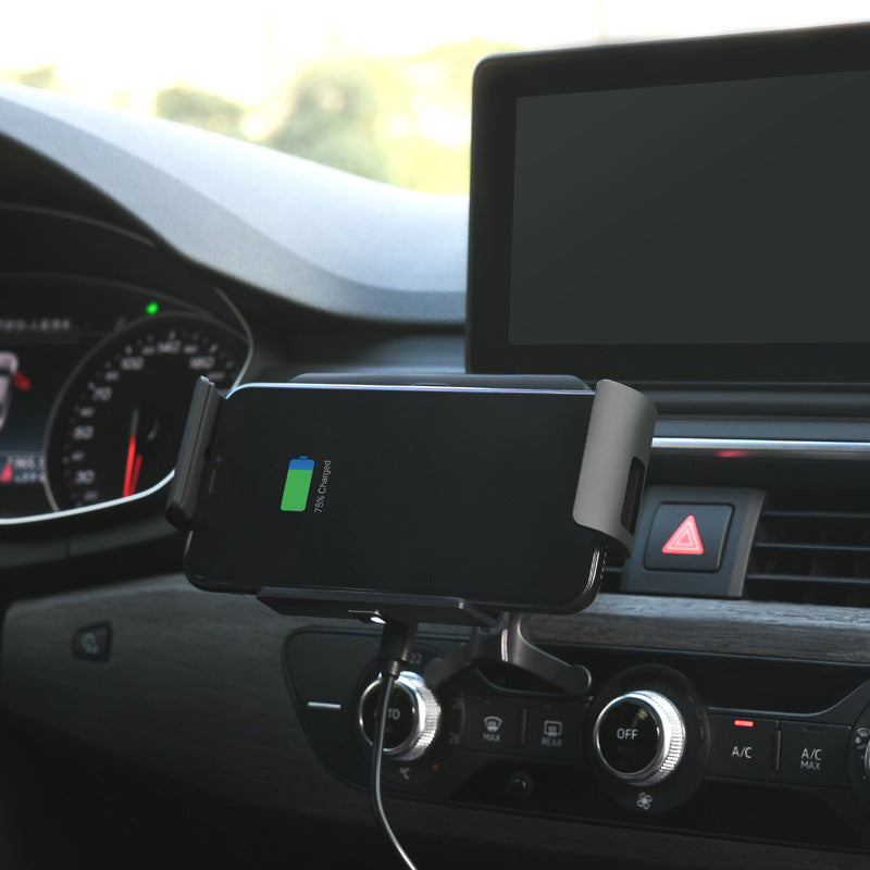 KTX-560211 Clip-On Wireless Car Charger Bracket for Universal Smartphones and Tablets