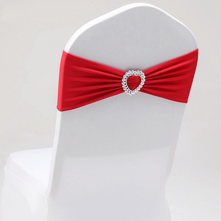 KTX-560211 Heart-Shaped Elastic Chair Cover with Clip for Backrest 36-48cm