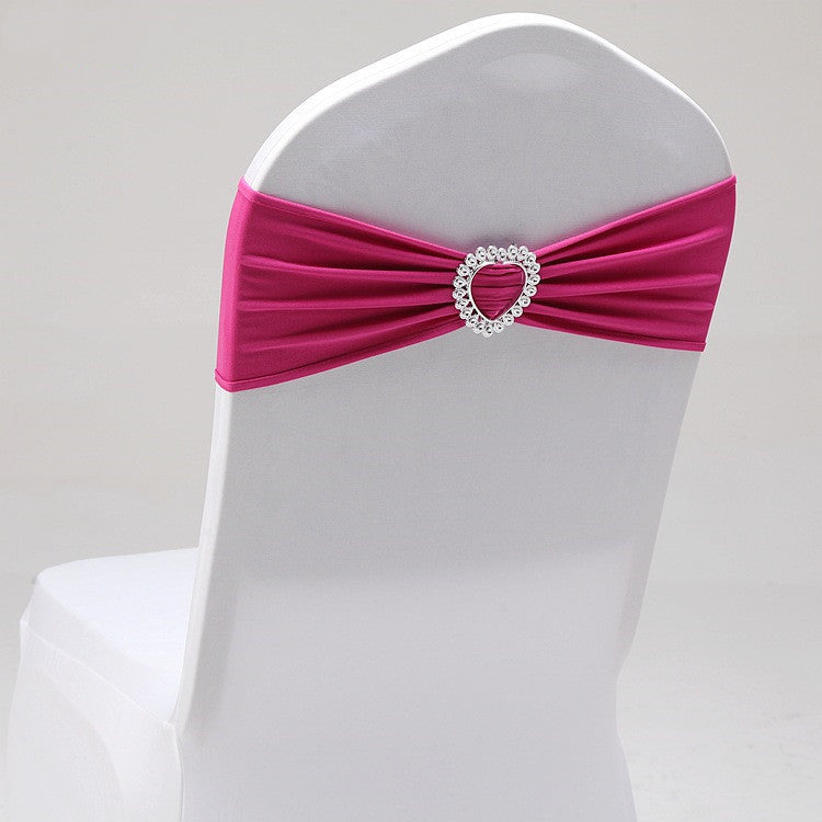 KTX-560211 Heart-Shaped Elastic Chair Cover with Clip for Backrest 36-48cm