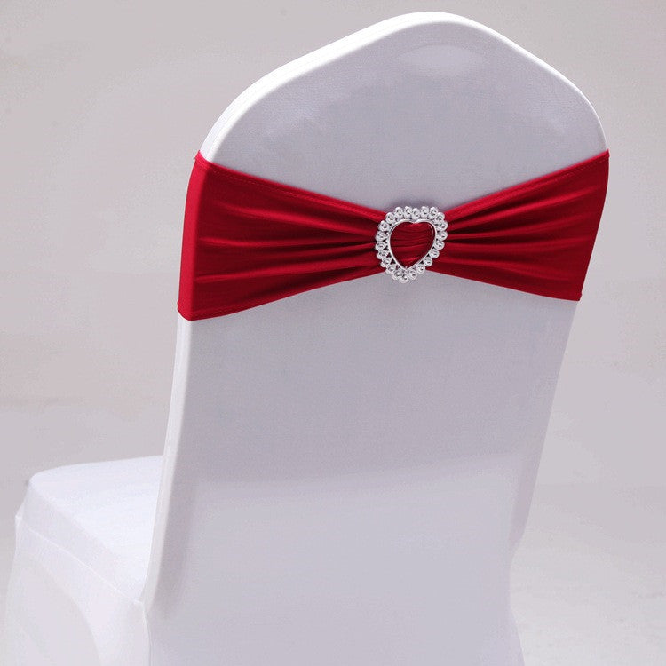 KTX-560211 Heart-Shaped Elastic Chair Cover with Clip for Backrest 36-48cm