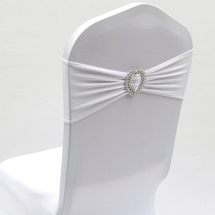 KTX-560211 Heart-Shaped Elastic Chair Cover with Clip for Backrest 36-48cm