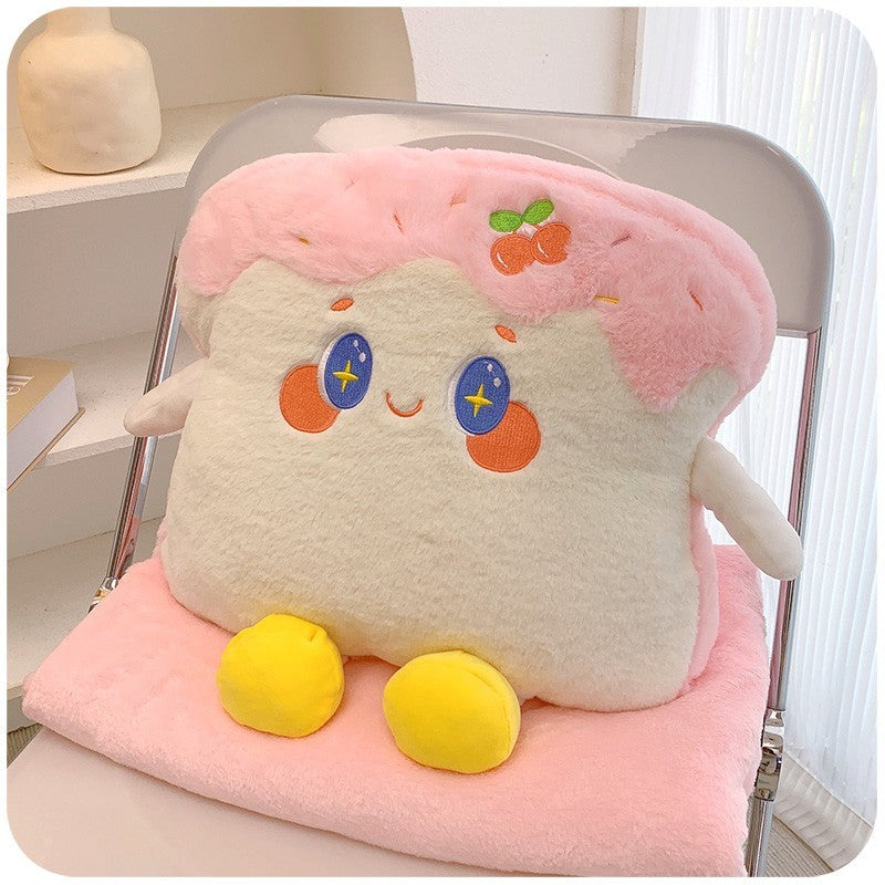 KTX-560467 Two-in-One Plush Throw Pillow & Small Blanket Set - Various Cute Designs