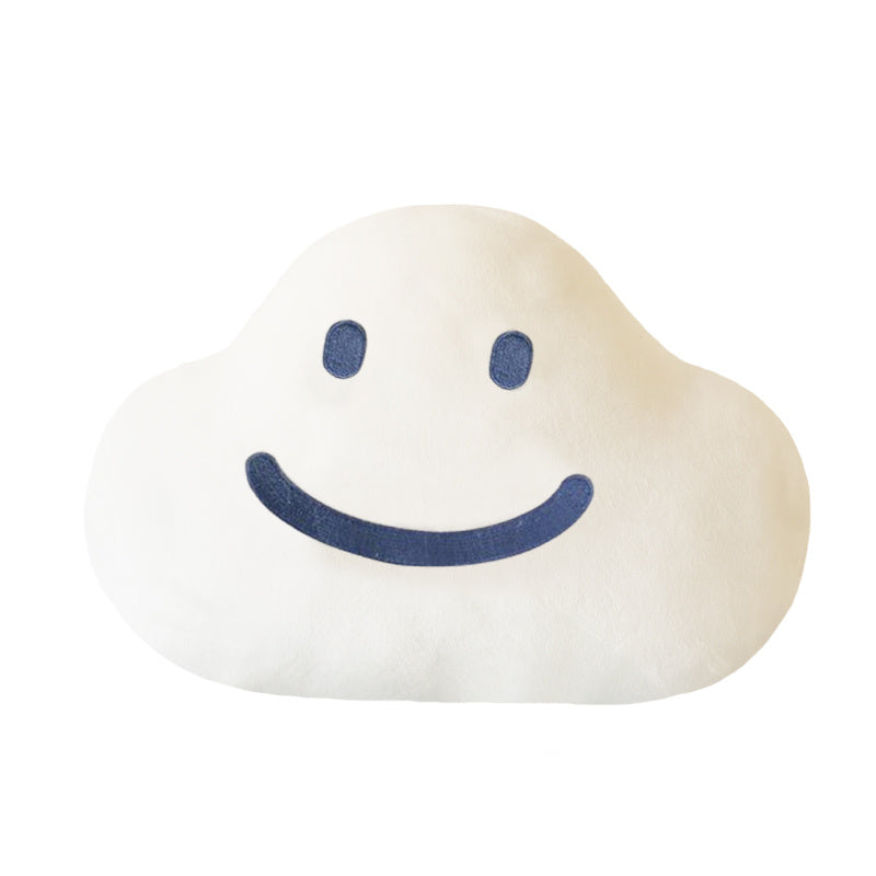 KTX-562771 Soft Cloud Pillow Cushion - White Plush Cushion in Fashion Casual Style, 40x33x15cm