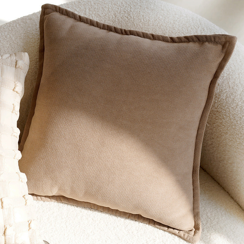 KTX-563411 Cream Color Advanced Retro Style Knotted Pillow Cover - Square, 45x45cm, Various Unique Patterns