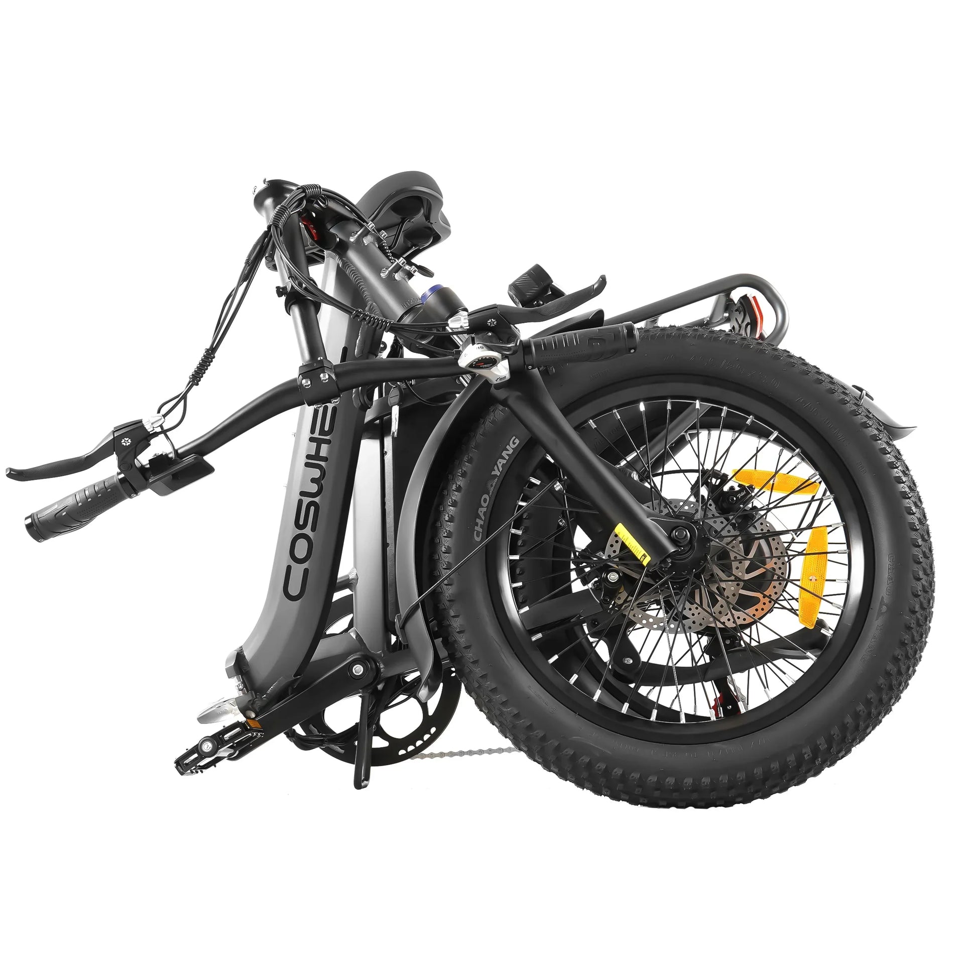KTX-564307 Foldable Electric Bike with Torque Sensor, 750W Motor, 20" Fat Tires, 6-Speed, 48V 15AH Battery