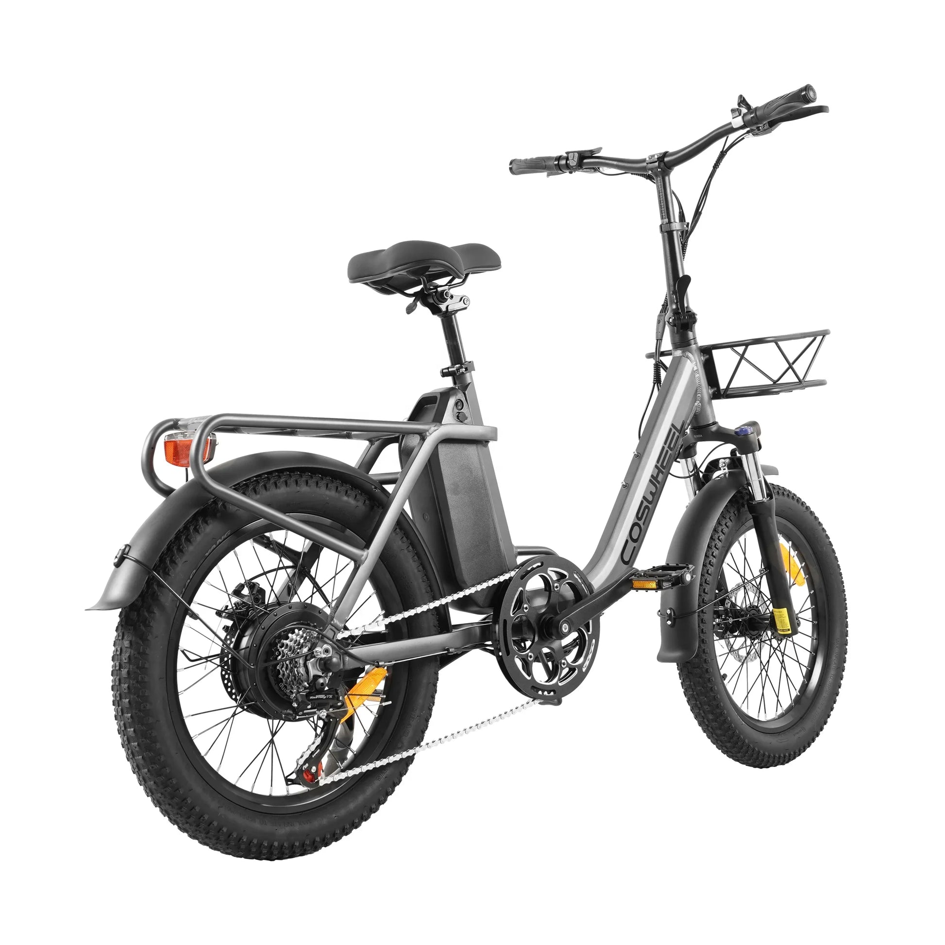 KTX-564307 Foldable Electric Bike with Torque Sensor, 750W Motor, 20" Fat Tires, 6-Speed, 48V 15AH Battery