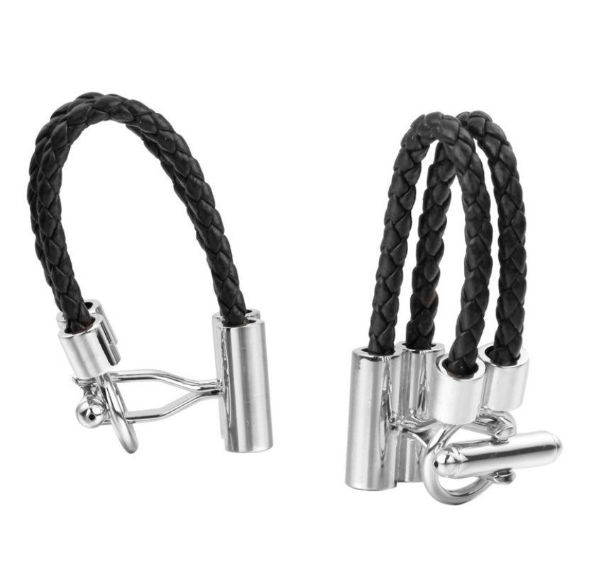 KTX-564435 European and American Style Copper Cuff Links with Opal Crystal Detail