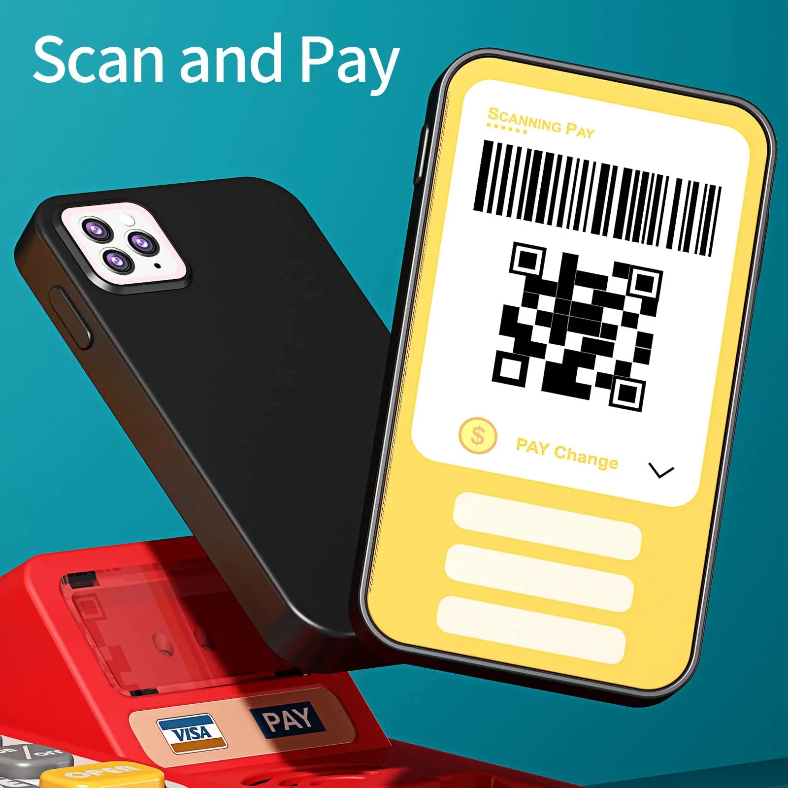 KTX-564435 Kids Cash Register Playset - 36PCS Supermarket Toy for Ages 2-13, Fun Pretend Play Set