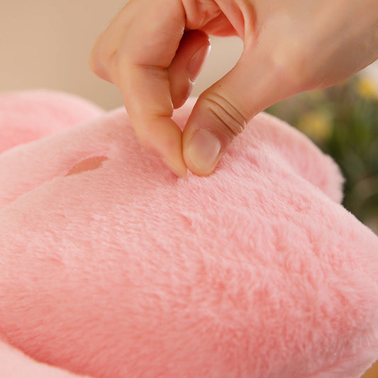 KTX-564563 Creative Flower Plush Cushion Pillow – Milky White, Sunflower, Lake Blue, Emerald, Pink, Gray, Purple, White, Yellow – 35cm/45cm/50cm