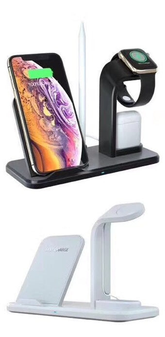 KTX-564819 Wireless Charging Stand with USB and Headphone Output, 10W Max Output, Compatible with Various Smartphones