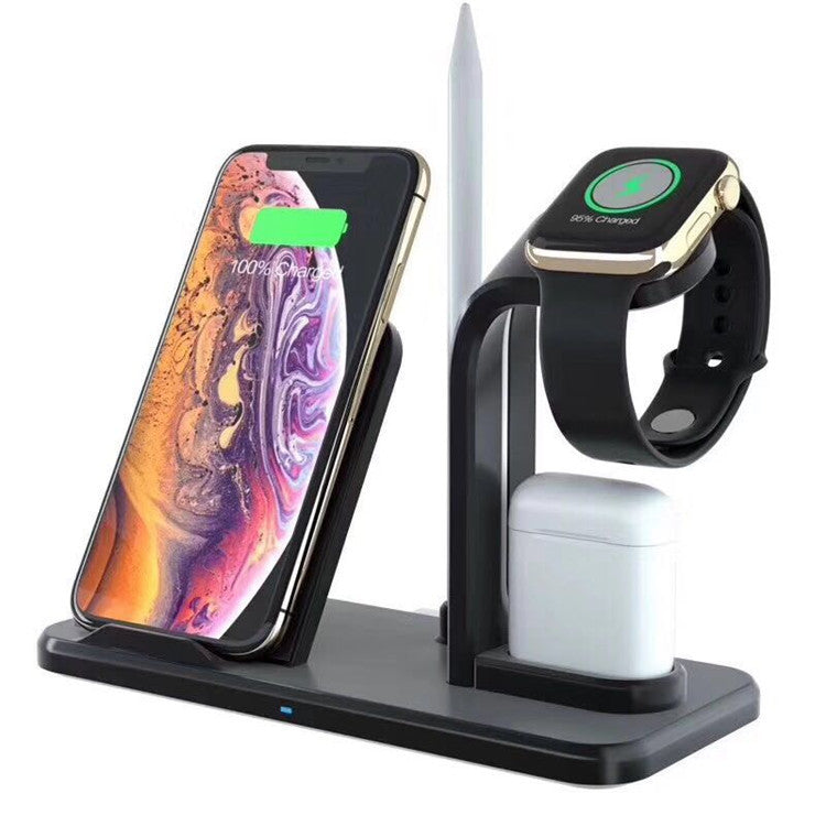 KTX-564819 Wireless Charging Stand with USB and Headphone Output, 10W Max Output, Compatible with Various Smartphones