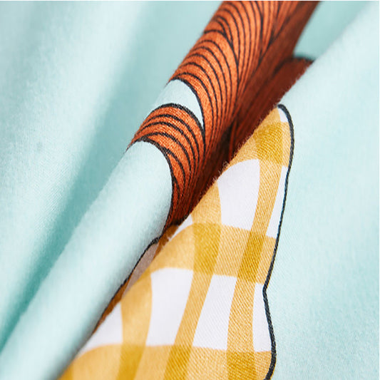 KTX-565715 Modern Brushed Cloth Bedding Quilt Cover Set with Coordinating Pillow Covers